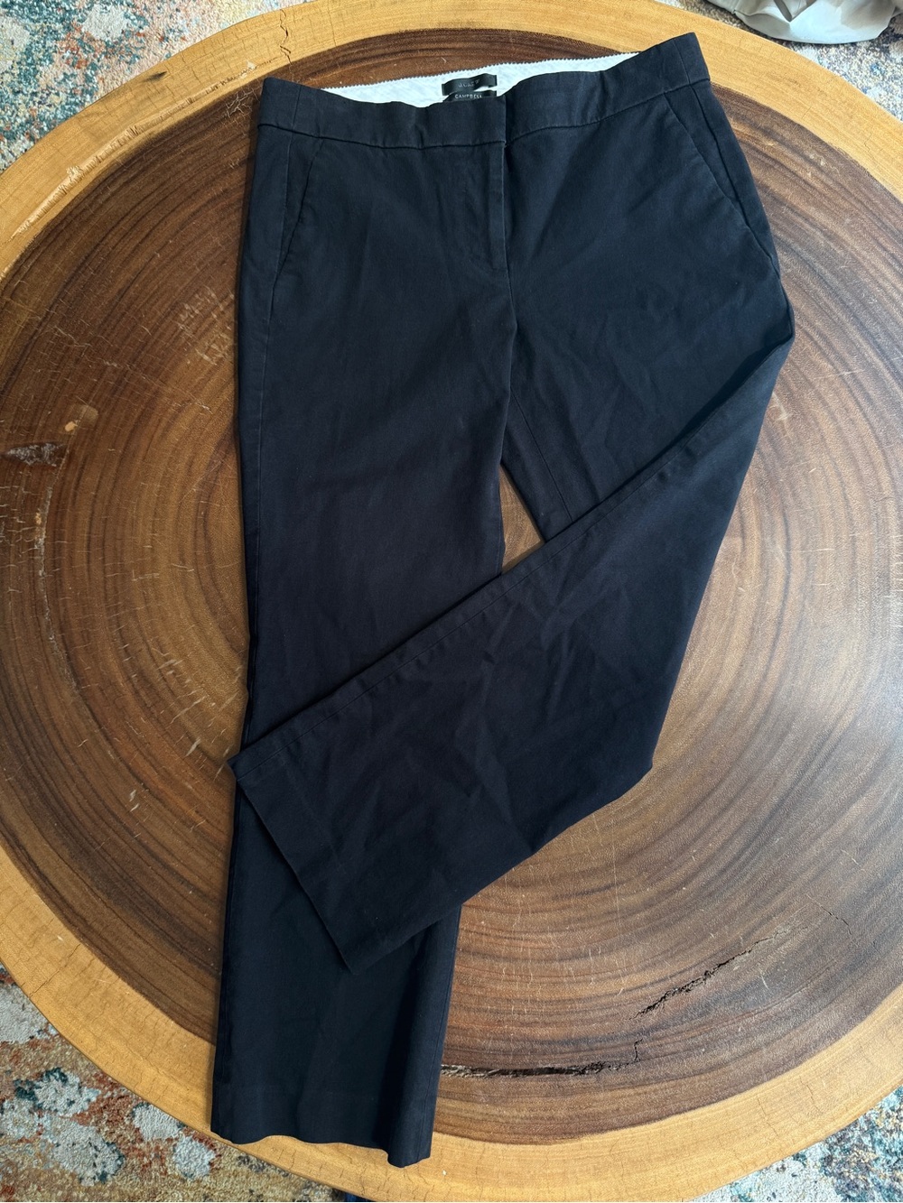 J.Crew Campbell Black Pants Slacks Chinos Size 6